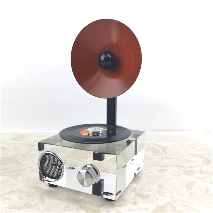 Дизайнерская Bluetooth-колонка-граммофон Crystal Retro (Серия Limited Edition) 10058 - Onlainsale HOME