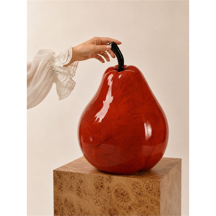 Интерьерная скульптура Vetro Artistico «Груша Рубин L» (Италия, 42 см) 10219 - Onlainsale HOME