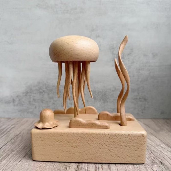 Интерьерная кинетическая скульптура из дерева Vetro Artistico «Medusa Ocean» 10222 - Onlainsale HOME