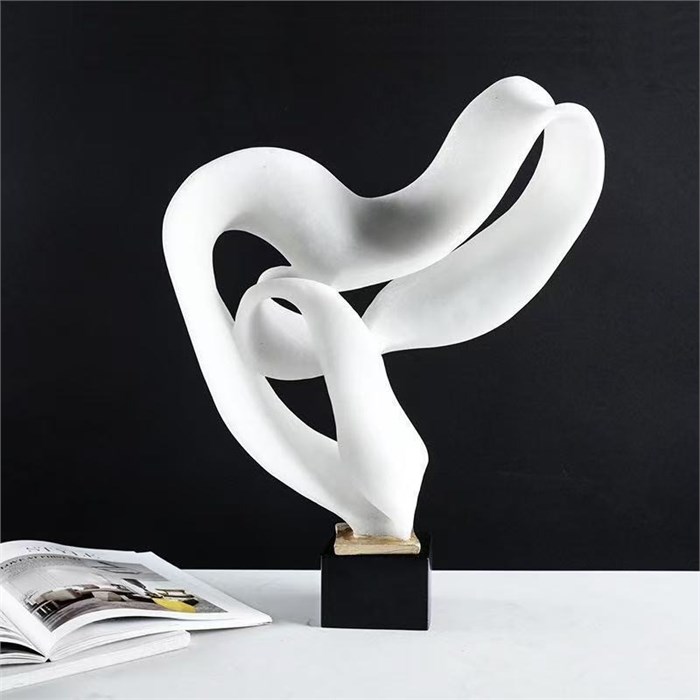 Интерьерная абстрактная скульптура Vetro Artistico «Infinity White» 10224 - Onlainsale HOME