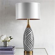 Настольная лампа Zebra &amp; Brass Geometry 10039 - Onlainsale HOME
