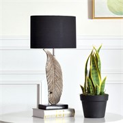 Настольная лампа Heathfield &amp; Co «Перо Серебро» (Leaf Table Lamp Silver) 10040 - Onlainsale HOME