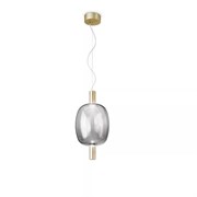 Дизайнерский подвесной светильник из дымчатого стекла «Aura Capsule» (Minimalist Gold Edition) 10095 - Onlainsale HOME
