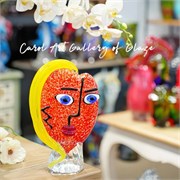 Дизайнерская ваза из муранского стекла Soleil Visage кубизм 10132 - Onlainsale HOME