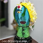 Дизайнерская ваза из муранского стекла Stella Celeste кубизм 10135 - Onlainsale HOME