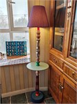 Дизайнерский напольный торшер со столиком Boho Garden 10238 - Onlainsale HOME