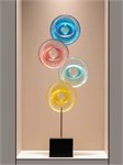 Дизайнерский интерьерный арт-объект из стекла Spectrum Disk 10239 - Onlainsale HOME