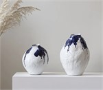 Дизайнерская керамическая ваза «Indigo Splash» (Wabi-Sabi Premium Edition) 10037 - Onlainsale HOME