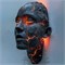 Дизайнерское настенное бра-скульптура «Lava Face» (Cyberpunk Luxury Edition) 10009-2 - Onlainsale HOME