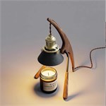 Дизайнерская лампа-скульптура «Mante» (Retro-Futurism Premium Edition) 10075 - Onlainsale HOME