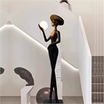Ростовой торшер-статуэтка «Graceful Lady» / Эксклюзивный дизайнерский светильник-скульптура 10080 - Onlainsale HOME