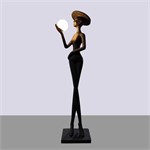 Ростовой торшер-статуэтка «Graceful Lady» / Эксклюзивный дизайнерский светильник-скульптура 10080 - Onlainsale HOME