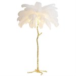 Дизайнерский торшер-пальма из страусиных перьев «Ostrich Pink» (Hollywood Luxury Edition) 10088 - Onlainsale HOME