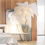Дизайнерский торшер-пальма из страусиных перьев «Ostrich Pink» (Hollywood Luxury Edition) 10088 - Onlainsale HOME