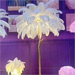 Дизайнерский торшер-пальма из страусиных перьев «Ostrich Pink» (Hollywood Luxury Edition) 10088 - Onlainsale HOME