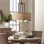 Подвесная люстра в стиле американская классика «Гринвич» (Linen Drum Pendant Light) 10091 - Onlainsale HOME