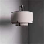 Подвесная люстра в стиле американская классика «Гринвич» (Linen Drum Pendant Light) 10091 - Onlainsale HOME