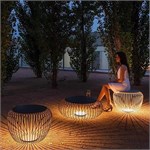 Уличный светящийся стол-пуф Vibia «Meridiano» (Outdoor Luxury Edition) 10092 - Onlainsale HOME