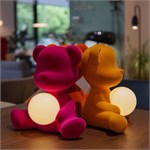 Дизайнерский беспроводной ночник Qeeboo «Teddy Girl» Velvet Edition (Fuchsia) 10093 - Onlainsale HOME