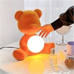 Дизайнерский беспроводной ночник Qeeboo «Teddy Girl» Velvet Edition (Fuchsia) 10093 - Onlainsale HOME