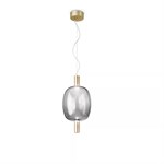 Дизайнерский подвесной светильник из дымчатого стекла «Aura Capsule» (Minimalist Gold Edition) 10095 - Onlainsale HOME