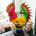 Эксклюзивная коллекционная ваза «Duality Gallo» в стиле Мурано от студии авторского арт-стекла Vetro Artistico 10128 - Onlainsale HOME