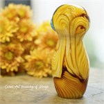 Интерьерная статуэтка сова из муранского стекла Gufo Ambra 10139 - Onlainsale HOME