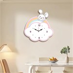 Детские настенные часы Зайка на облаке бесшумные 10158 - Onlainsale HOME