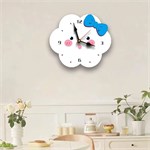 Детские настенные часы Облачко с бантом бесшумные 10159 - Onlainsale HOME