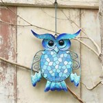 Декор настенный металлический Maison d'Artiste Сова, подвесное панно 13 х 32 см 10180 - Onlainsale HOME