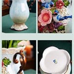 Дизайнерская керамическая ваза с птицами Paradise Birds 10205 - Onlainsale HOME