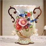 Дизайнерская керамическая ваза с птицами Paradise Birds 10205 - Onlainsale HOME