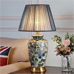 Дизайнерская керамическая настольная лампа Hortensia Blue 10231 - Onlainsale HOME