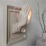 Настенный гипсовый подсвечник панно Руки 10232 - Onlainsale HOME